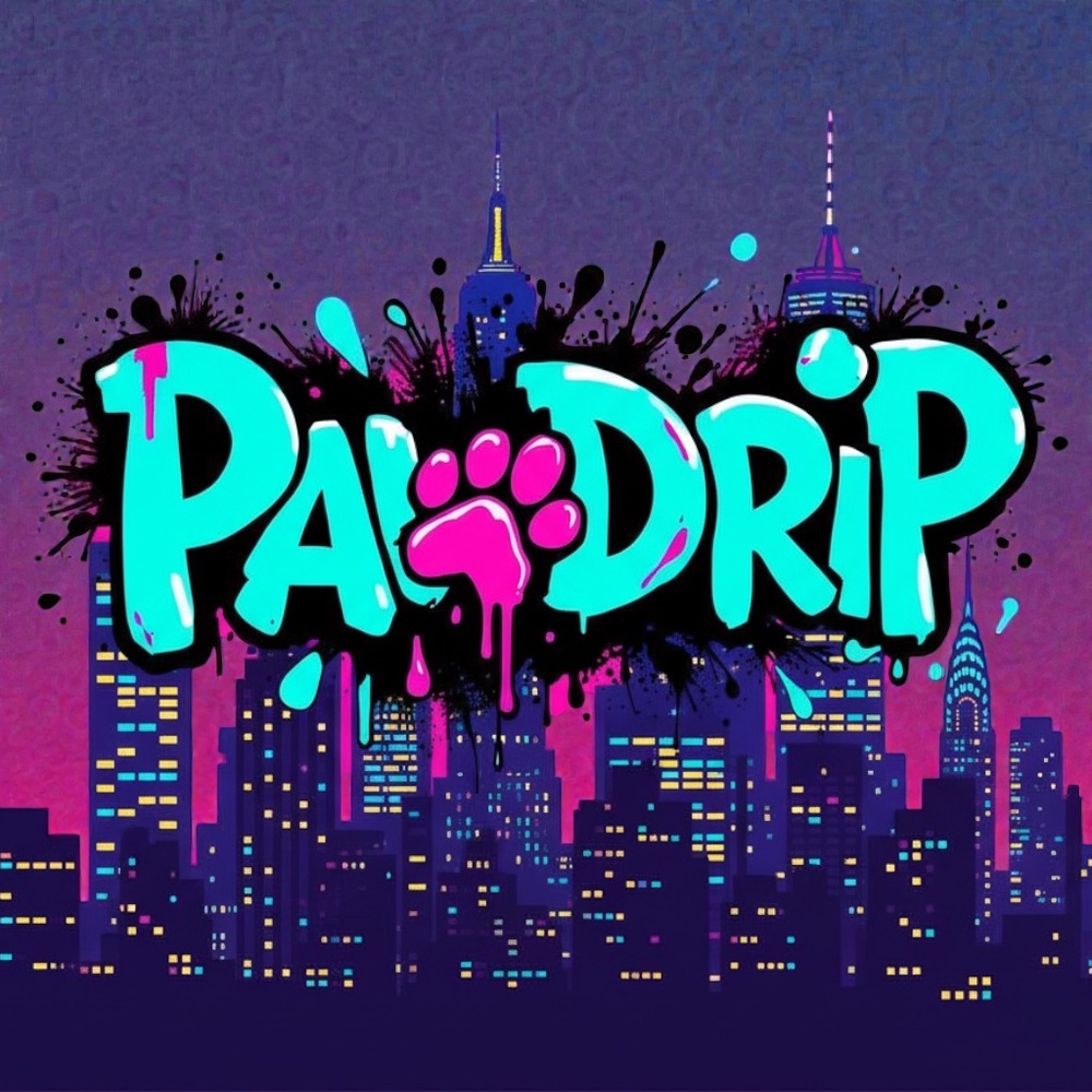 PawDrip ‘SoHo Spray’ graffiti dress